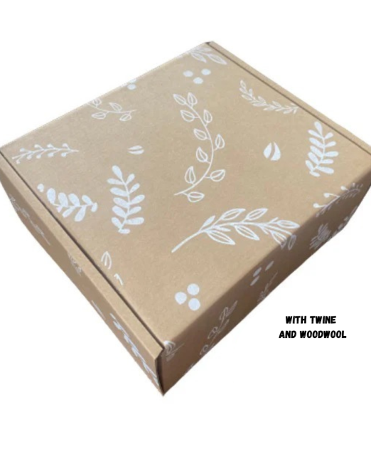 Large Rectangle Shipper Box (252x232x112mm) Botanical