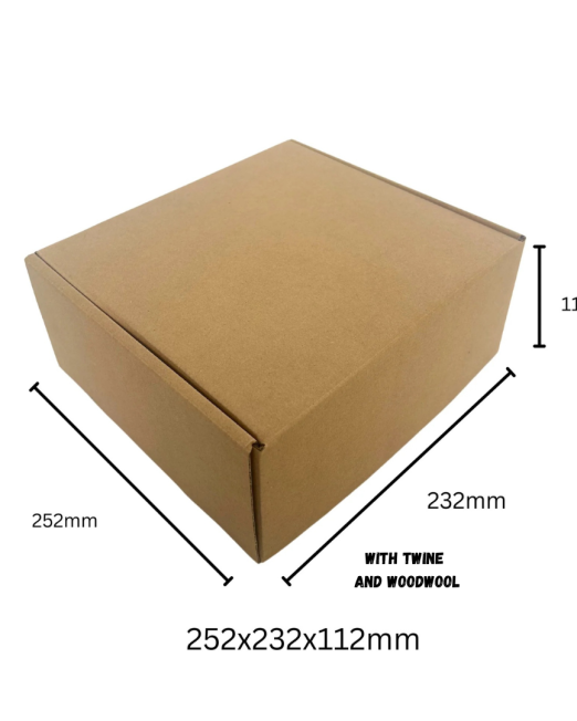 Large Rectangle Shipper Box 252x232x112mm