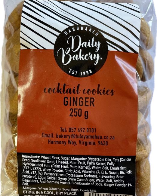 250g Cocktail Ginger Cookies