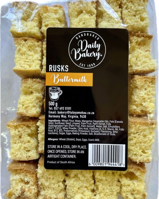 500g Buttermilk Rusks