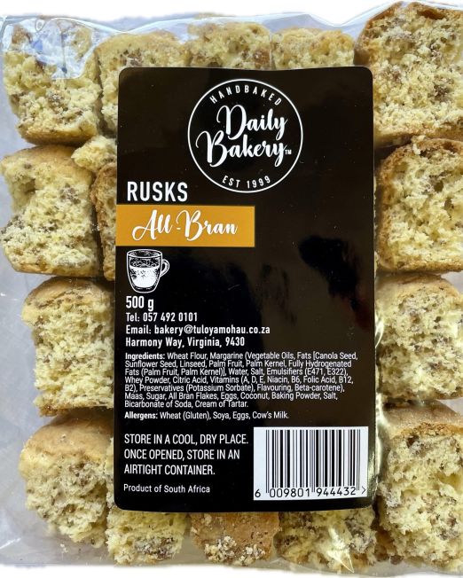 500g All Bran Rusks