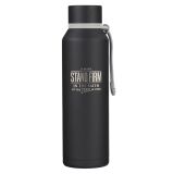 Stand Firm Black Stainless Steel Water Bottle