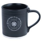 Seek His Will In All You Do Black Ceramic Mug – Proverbs 3:6
