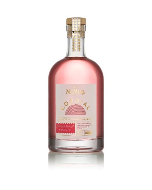 Rose Geranium & Vanilla Cordial 500ml