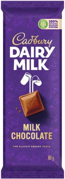 Cadbury Milk Chocolate 80g Slab
