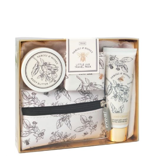Bee Little Lux Travel Pack - 60ml Hand Cream, 50g Body Butter, 50g Soap & Keyring Coin Purse