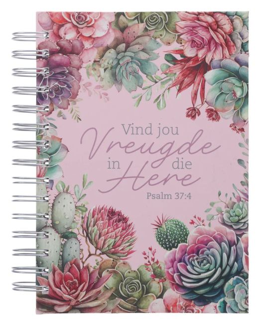 Vind Jou Vreugde in die Here Afrikaans Hardcover Wirebound Journal