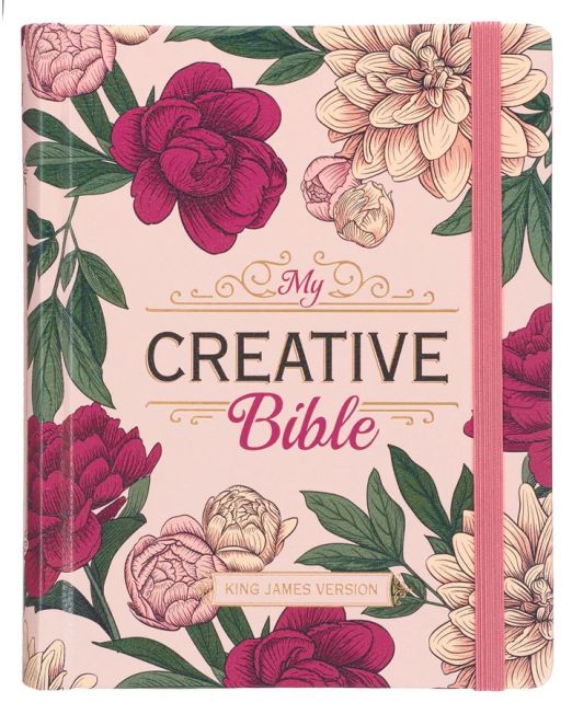 KJV Pink Floral Hardcover My Creative Bible