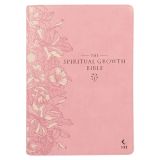 NLT Pink Faux Leather Thumb Indexed Spiritual Growth Bible