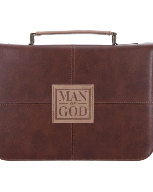 Man of God Faux Leather Bible Bag (Large)