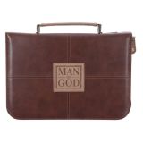 Man of God Faux Leather Bible Bag (Large)